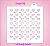 Double Color Hearts Stencil Set