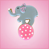 Elephant on Ball Cookie Cutter 