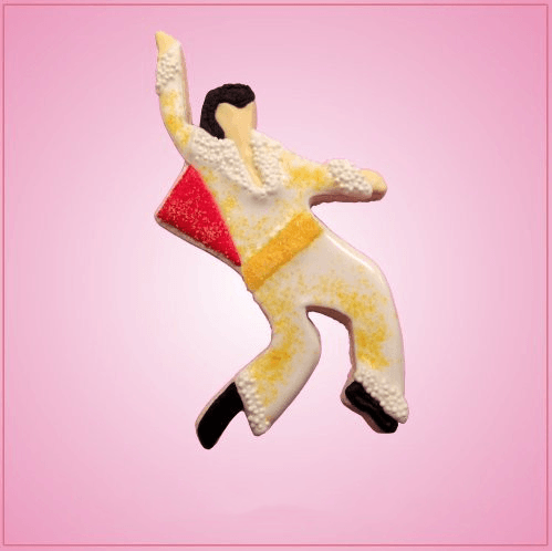 Frosted Elvis Presley Cookie