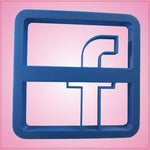 Embossed Facebook Cookie Cutter