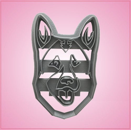 Embossed German Shepherd Cookie Cutter 