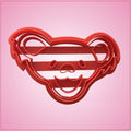 Embossed Grateful Bear Cookie Cutter 