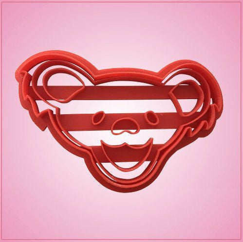 Embossed Grateful Bear Cookie Cutter 