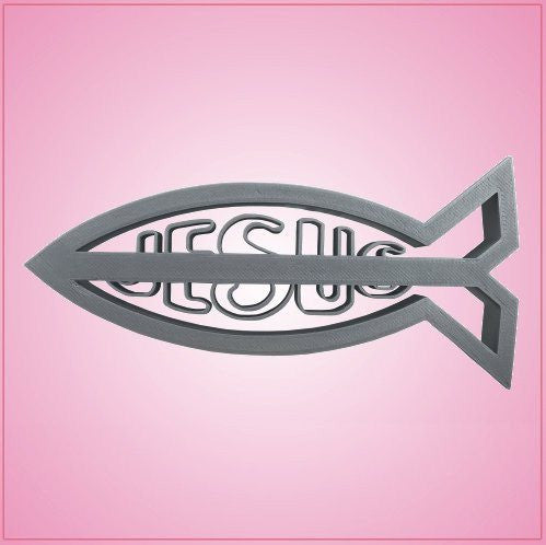 Embossed Jesus Fish Cookie Cutter 