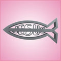 Embossed Jesus Fish Cookie Cutter 