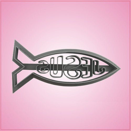 Embossed Jesus Fish Cookie Cutter 