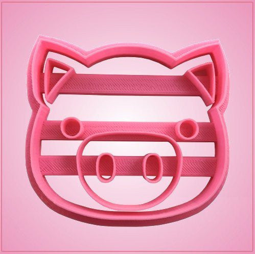 Embossed Pig Face Cookie Cutter 