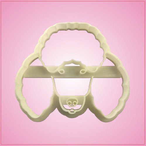 Embossed Poodle Cookie Cutter 