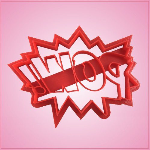 Embossed Pow Cookie Cutter 