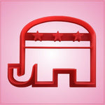 Embossed Republican Elephant Cookie Cutter