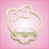 Embossed Skull With Bow Cookie Cutter 