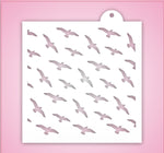 Flock Of Birds Pattern Stencil