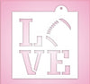 Football Love Stencil