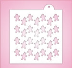 Gingerbread And Bows Stencil Set