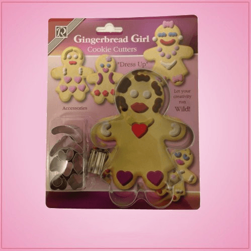 Gingerbread Girl Cookie Cutter Dress Up Set 
