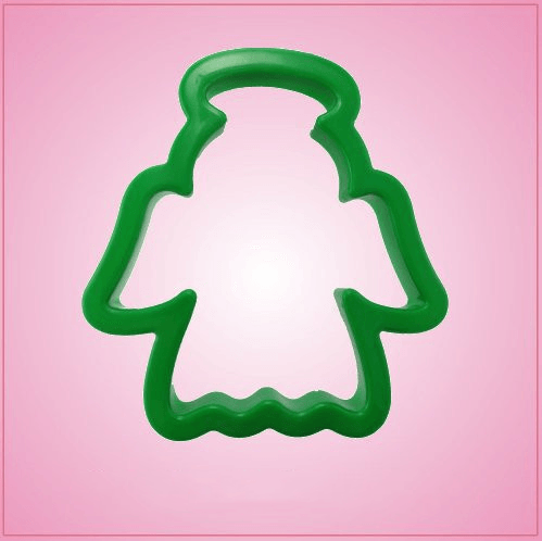Green Angel Cookie Cutter 