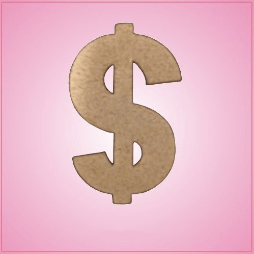 Green Dollar Sign Cookie Cutter 
