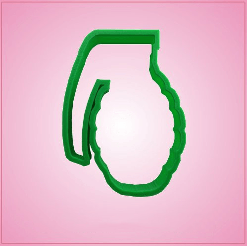 Green Hand Grenade Cookie Cutter 