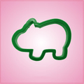 Green Hippo Cookie Cutter 