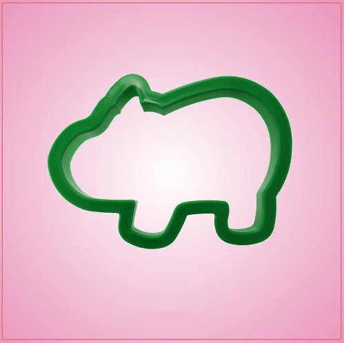 Green Hippo Cookie Cutter 
