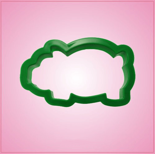 Green Pig Cookie Cutter 