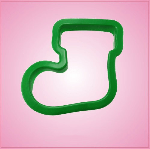 Green Stocking Cookie Cutter 