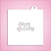Happy Birthday Cookie Cutter With Stencil