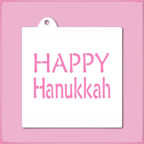 Happy Hanukkah Stencil