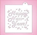 Happy New Year Celebration Stencil