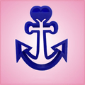 Heart Anchor Cookie Cutter 