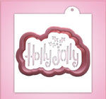 Holly Jolly Cookie Cutter With Stencil
