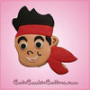 Cartoon Pirate Cookie Cutter Decorated Cookie