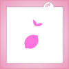 Lemon and Leaf Stencil
