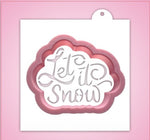 Let It Snow Cookie Cutter With Stencil