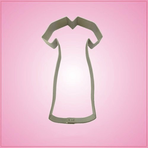 Long Nurse Dress Cookie Cutter 
