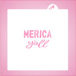 Merica Yall Stencil