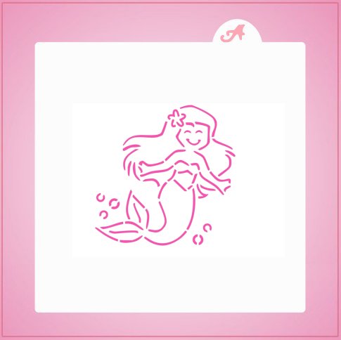Mermaid PYO Stencil - Cheap Cookie Cutters