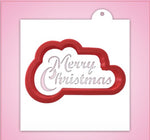 Merry Christmas Cookie Cutter With Stencil