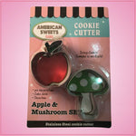 Mini Apple And Mushroom Cookie Cutter Set
