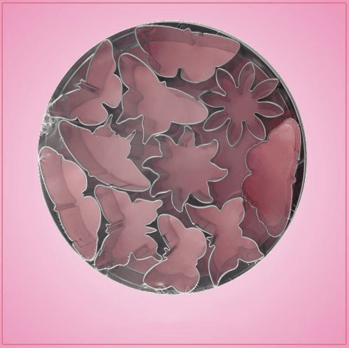 Mini Flowers and Butterflies Cookie Cutter Set 