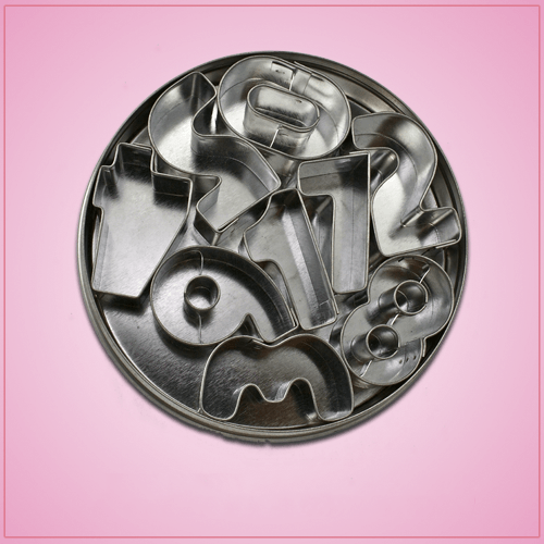 Mini Number Cookie Cutter Set 