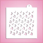 Music Notes Pattern Stencil