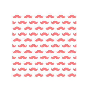 Mustache Pattern Stencil