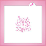 New Years Clock PYO Stencil