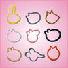 Nine Piece Cartoon Pig Cookie Cutter Set