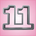 Plastic Number 11 Cookie Cutter