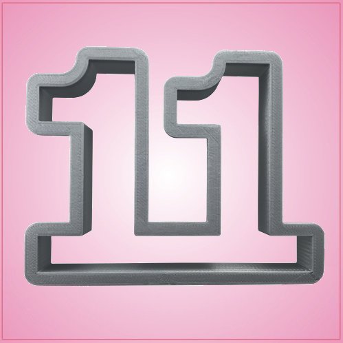 Plastic Number 11 Cookie Cutter
