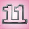 Plastic Number 11 Cookie Cutter