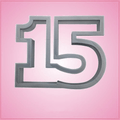 Number 15 Cookie Cutter
