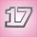 Number 17 Cookie Cutter